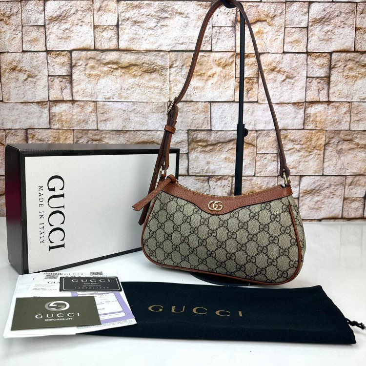 GUCCİ OPHİDİA SMALL HANDBAG TABA